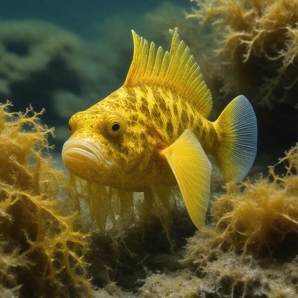 Click to view larger image AI-created image of Sargassum anglerfish