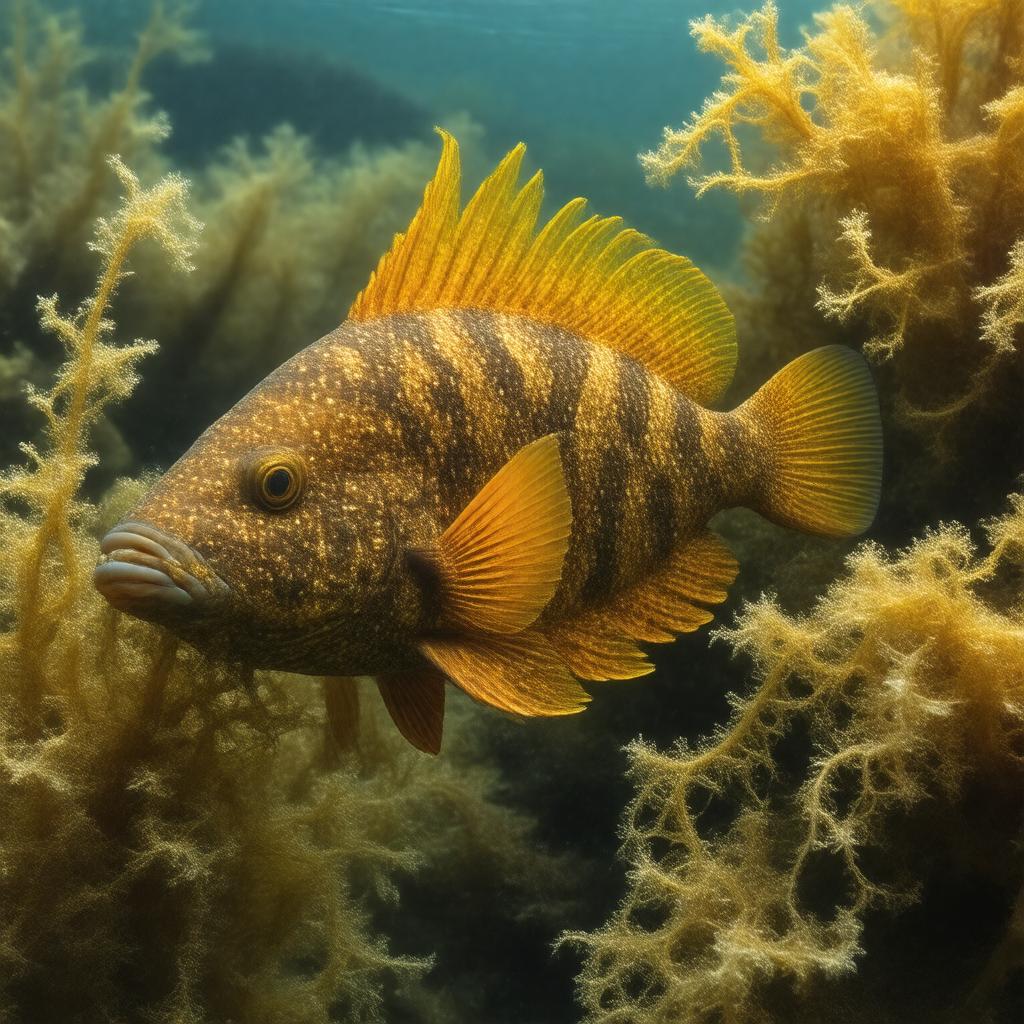 AI-created image of Sargassum fish