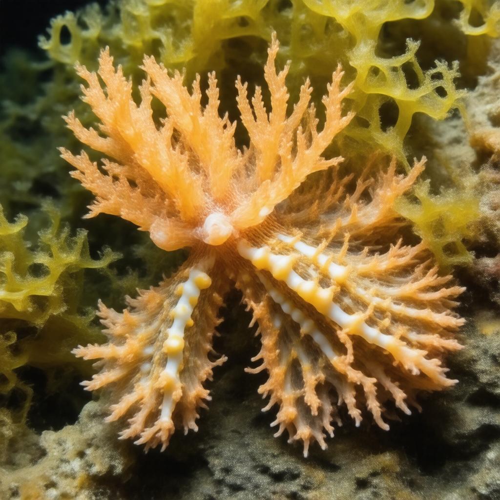 Click to view larger image AI-created image of Sargassum nudibranch