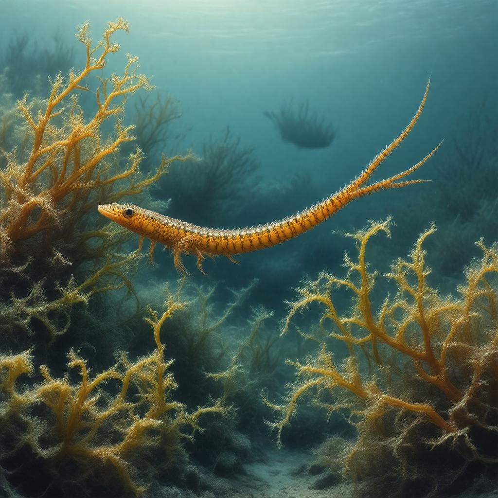 Click to view larger image AI-created image of Sargassum pipefish
