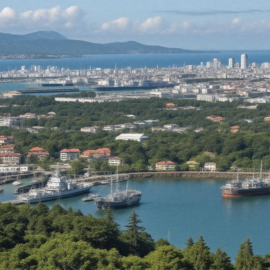 AI-created image of Sasebo, Japan