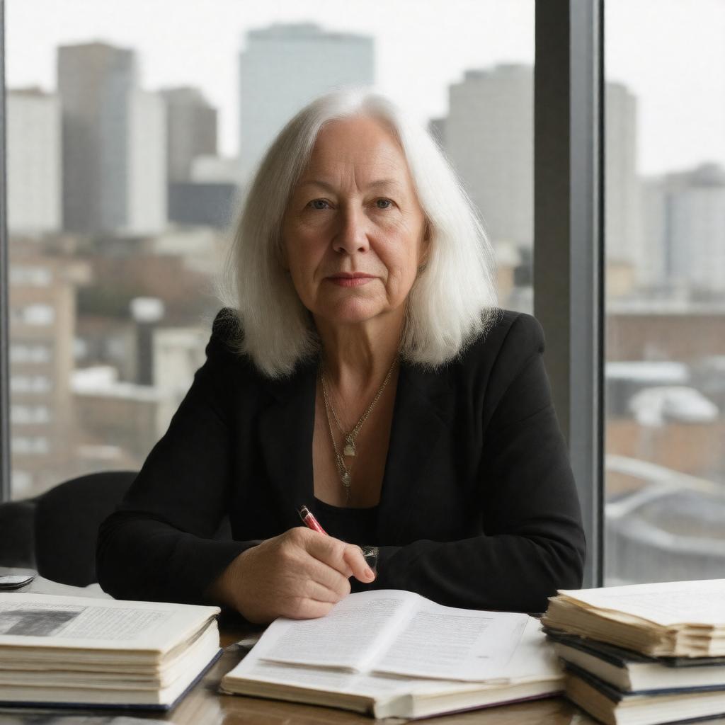 AI-created image of Saskia Sassen