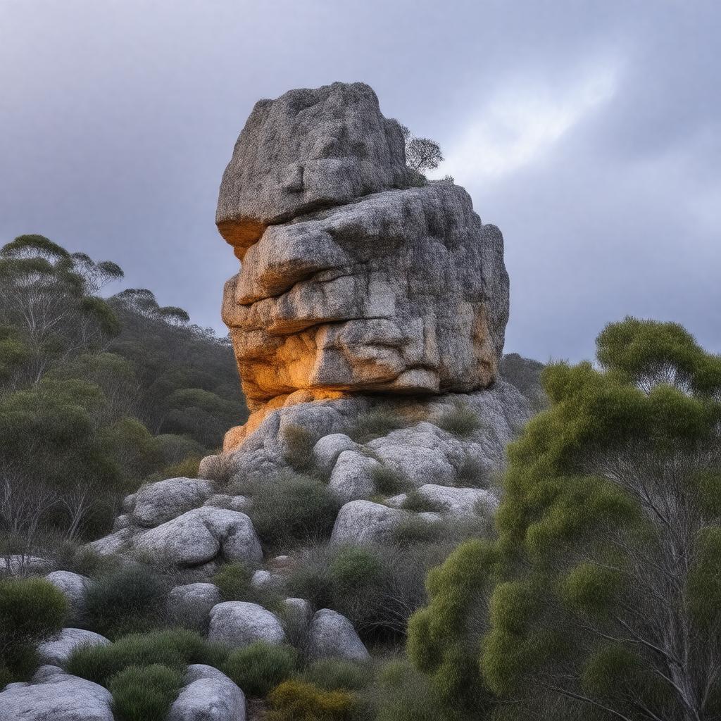 AI-created image of Satan Rock