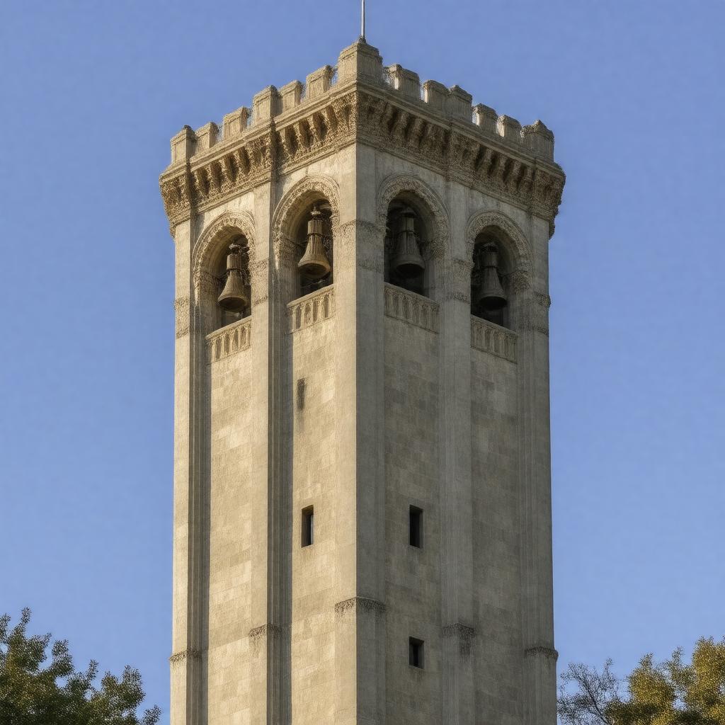 AI-created image of Sather Tower
