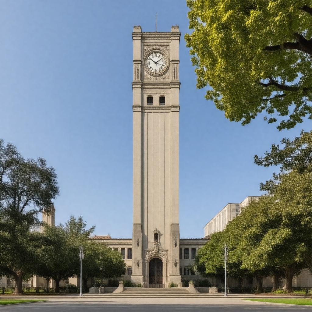 AI-created image of Sather Tower (The Campanile)