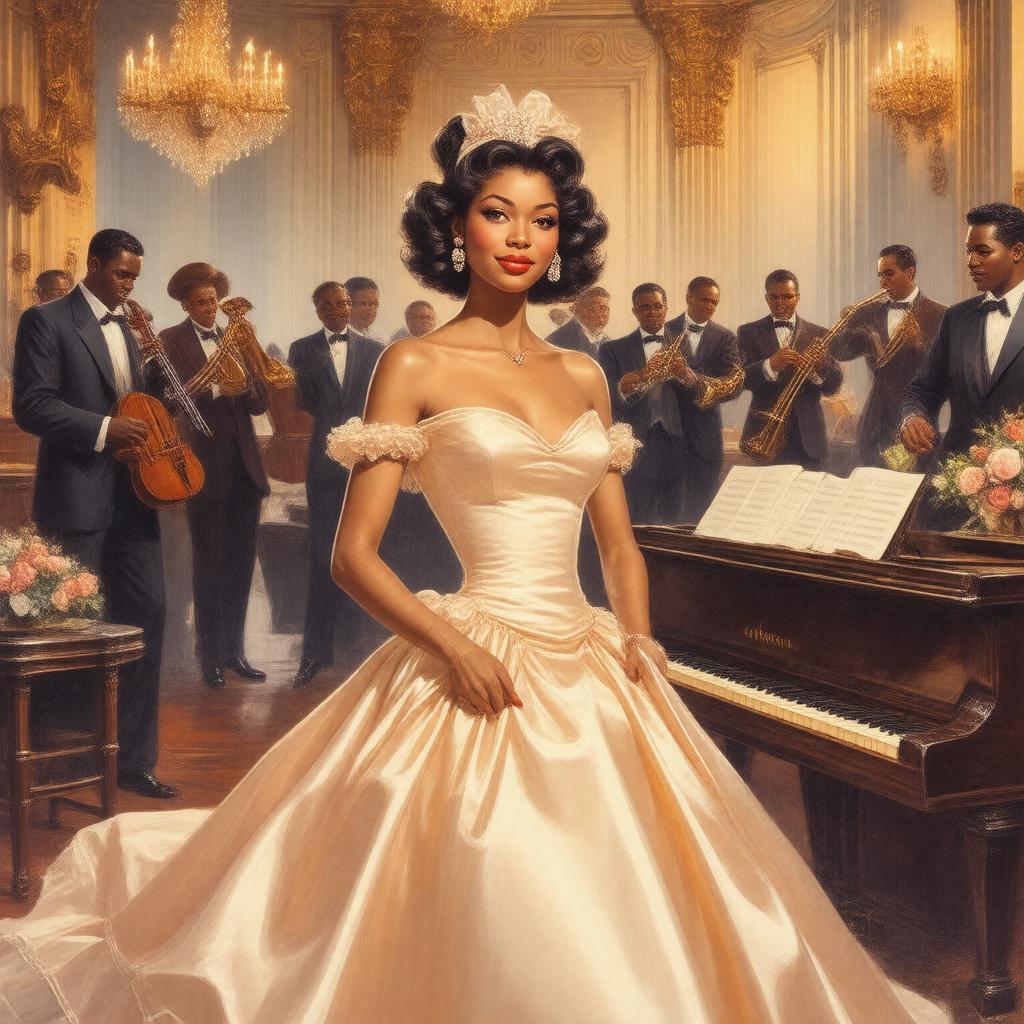 AI-created image of Satin Doll