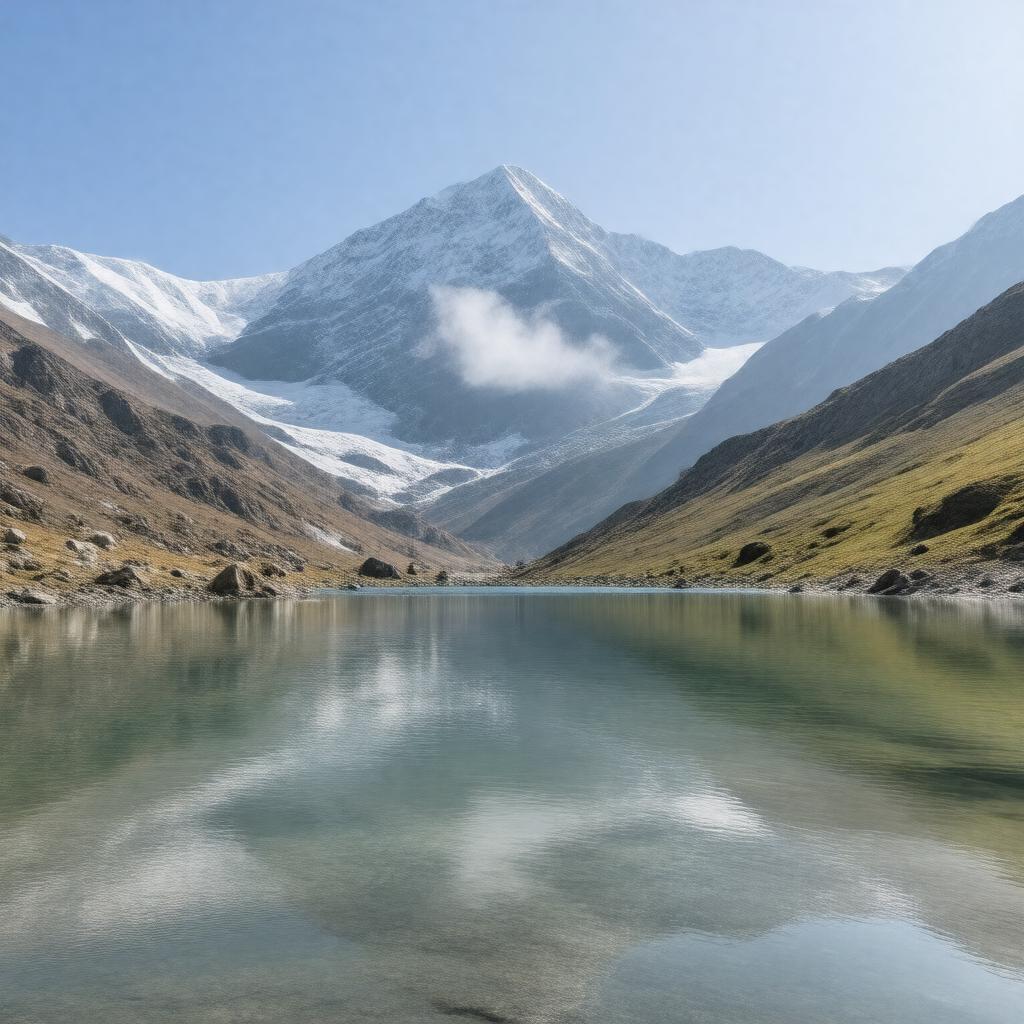 Click to view larger image AI-created image of Satopanth Lake