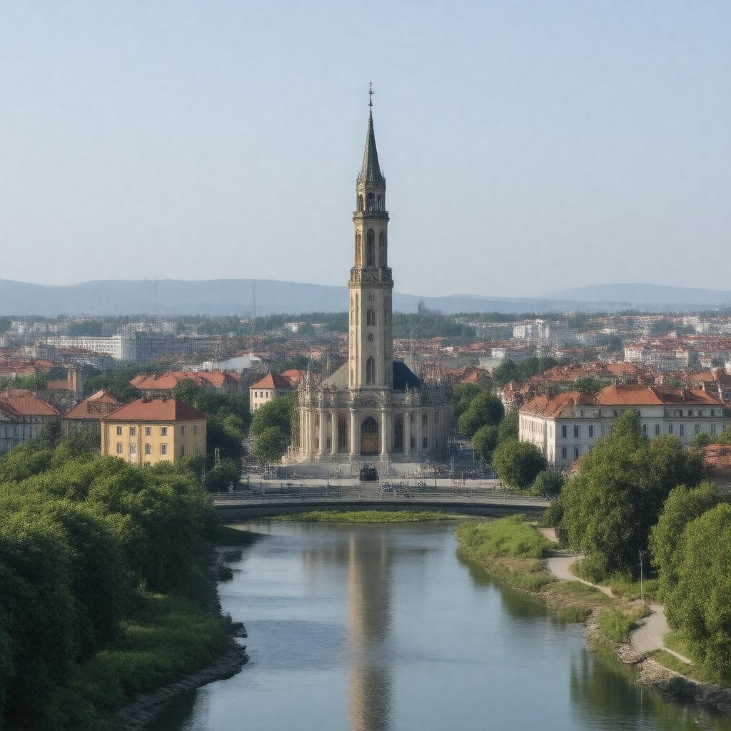 AI-created image of Satu Mare, Romania