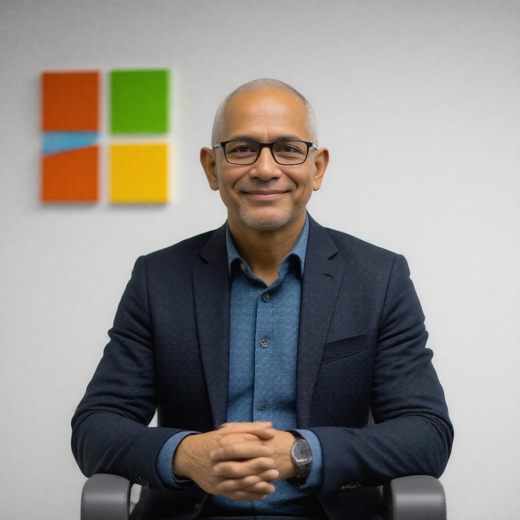 AI-created image of Satya Nadella