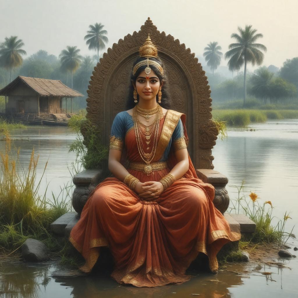 Click to view larger image AI-created image of Satyavati