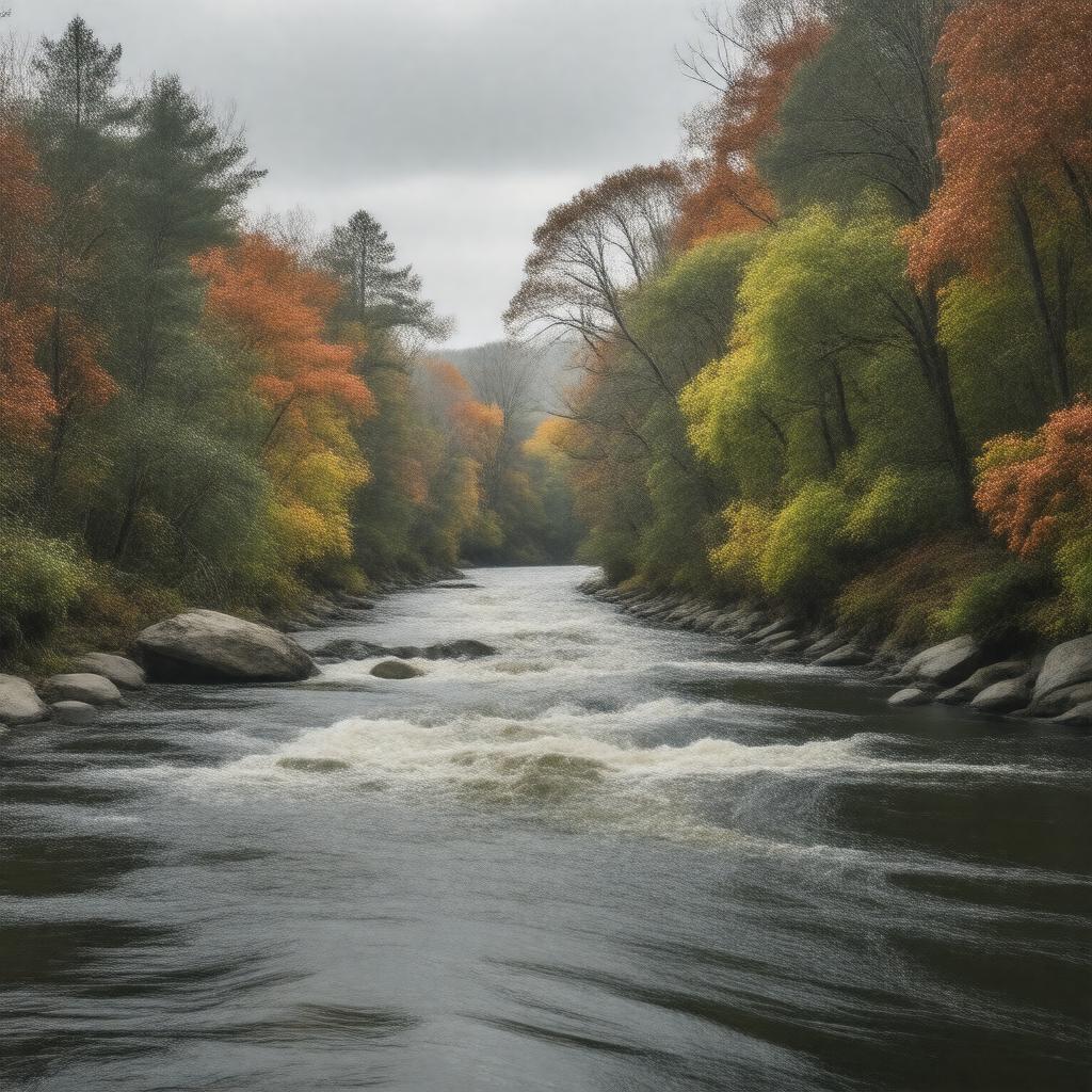 AI-created image of Saugatuck River