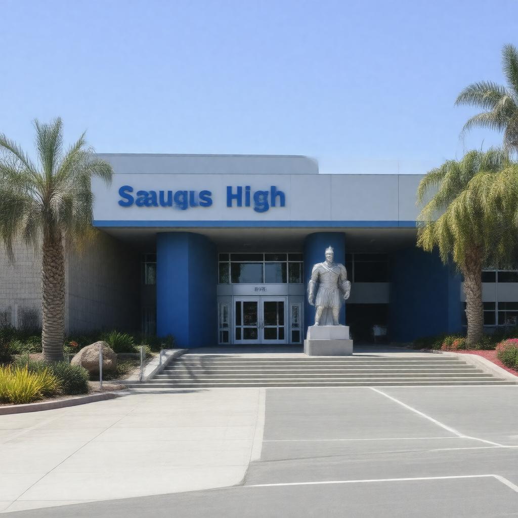 AI-created image of Saugus High School