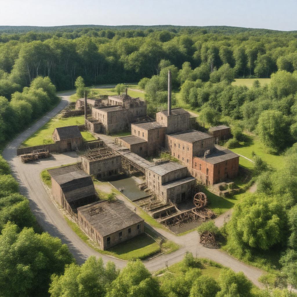 Click to view larger image AI-created image of Saugus Iron Works National Historic Site