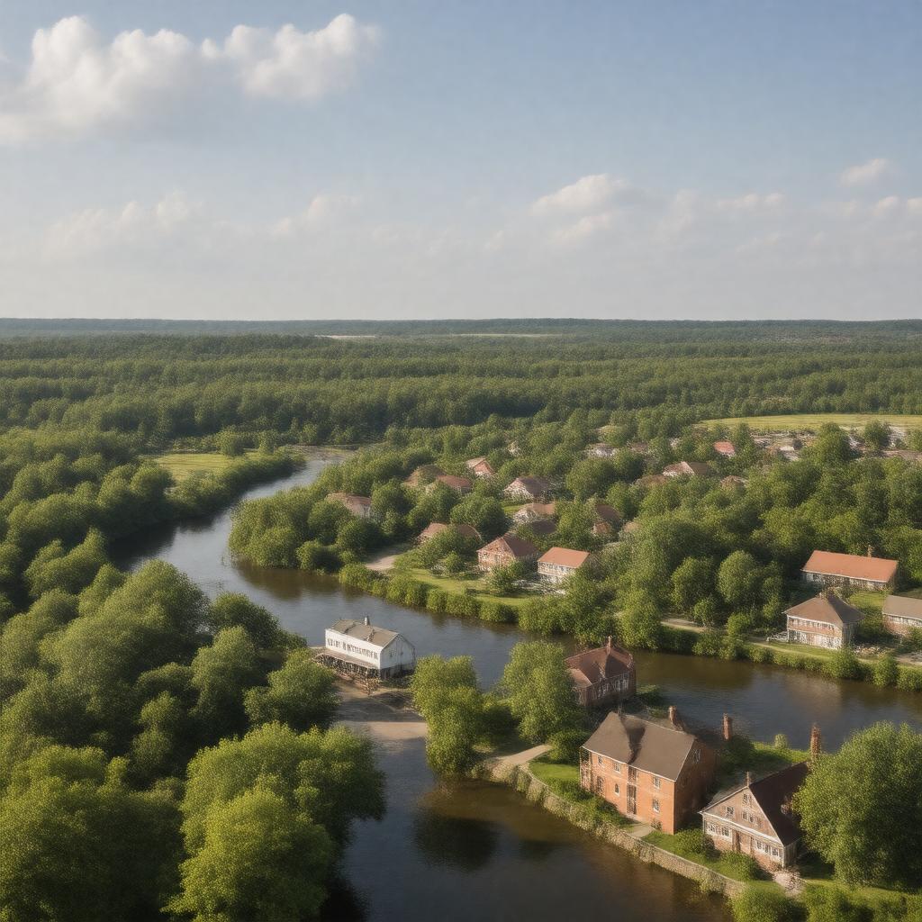 Click to view larger image AI-created image of Sauk City