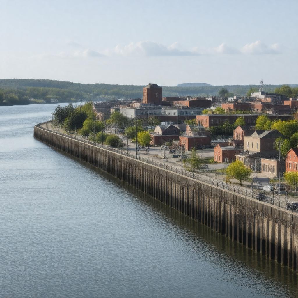 AI-created image of Sault Ste. Marie, Michigan