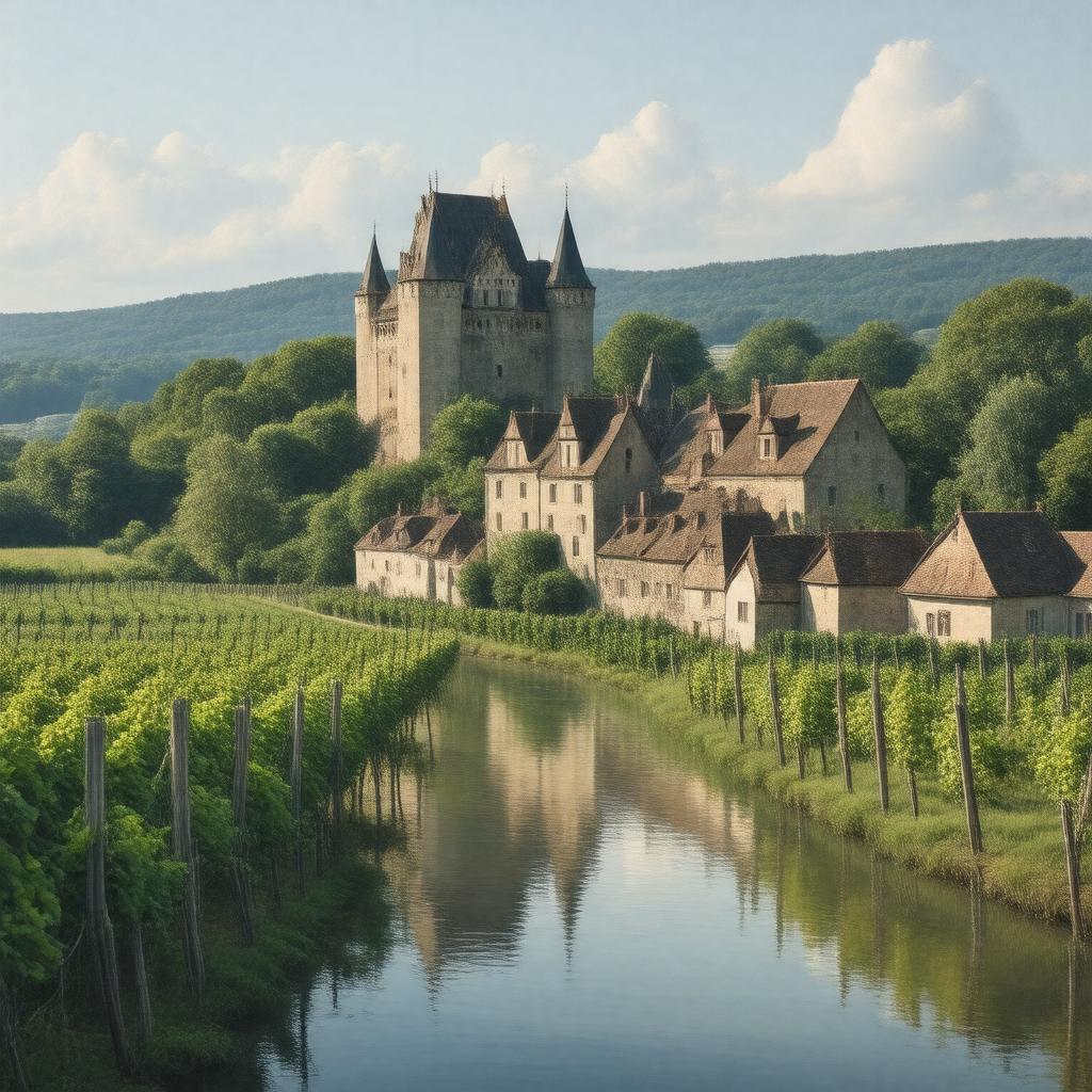 AI-created image of Saumur