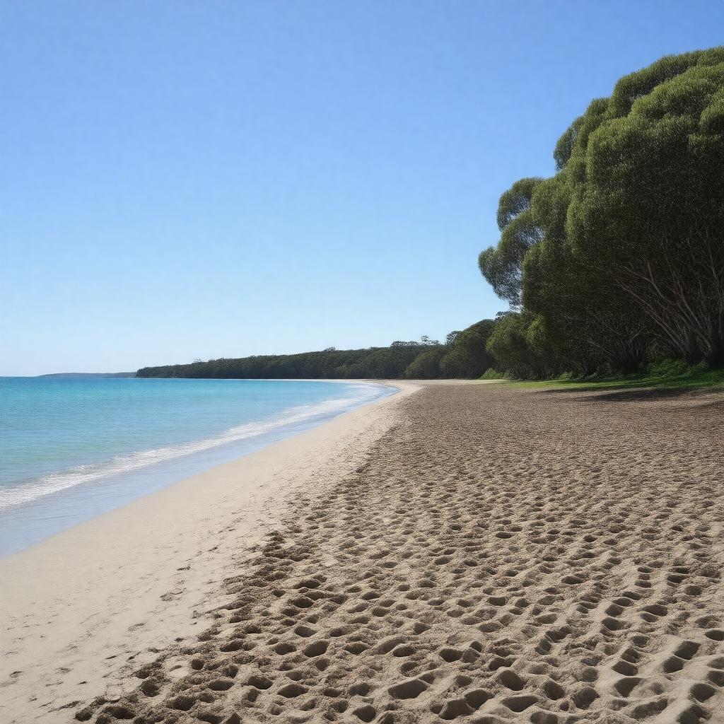 AI-created image of Saunders Beach