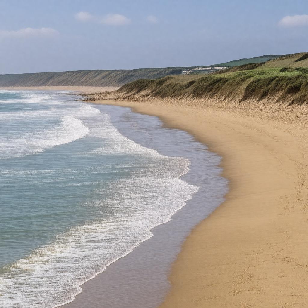 AI-created image of Saunton Sands