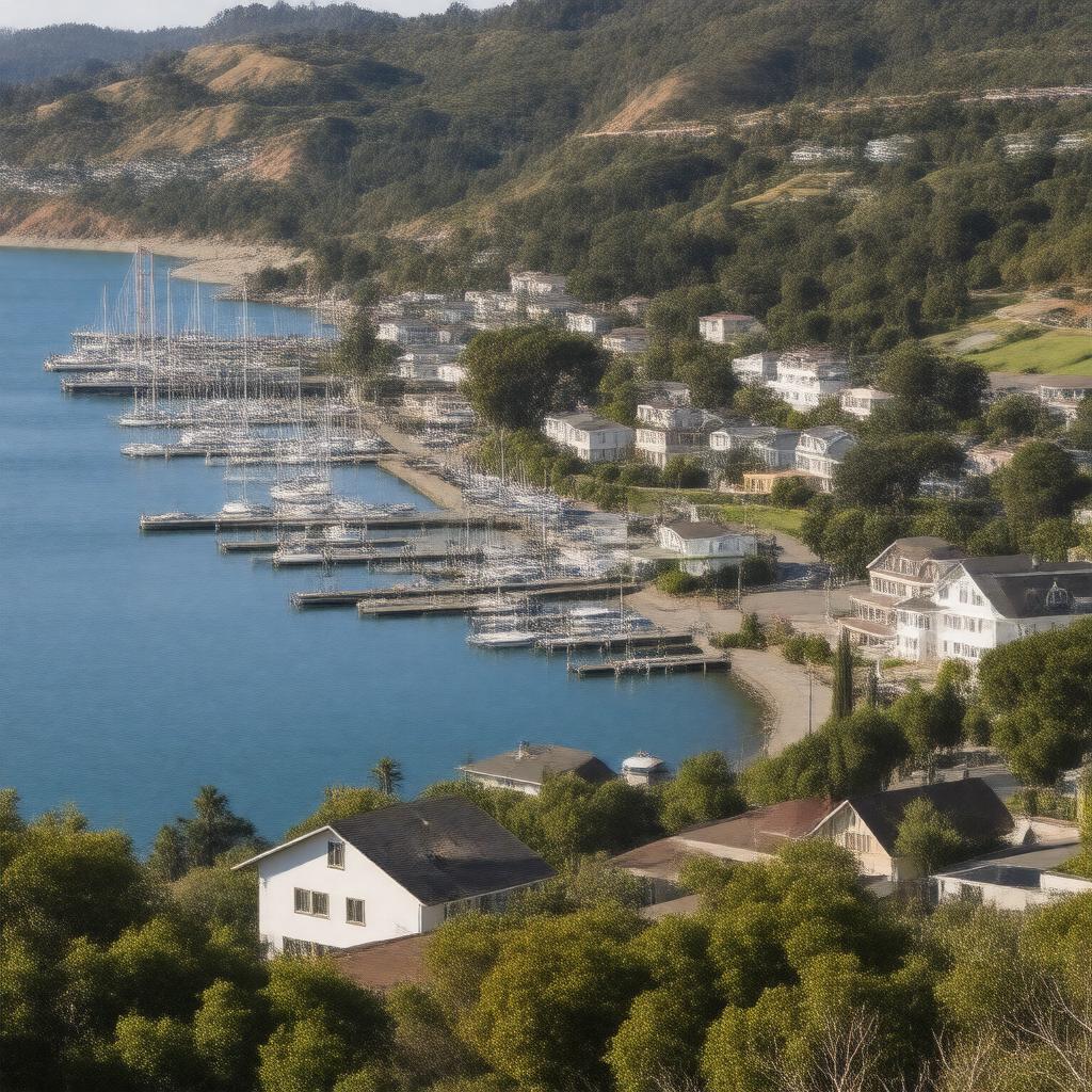 AI-created image of Sausalito, California