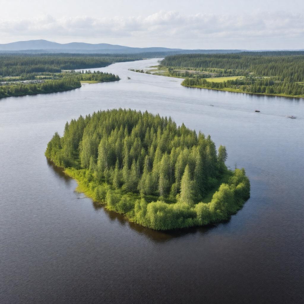 AI-created image of Sauvie Island