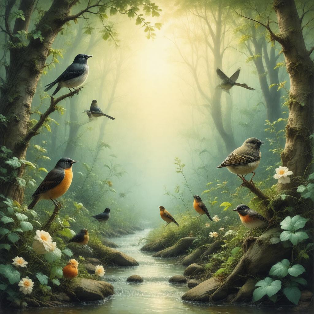 Click to view larger image AI-created image of Save Our Songbirds