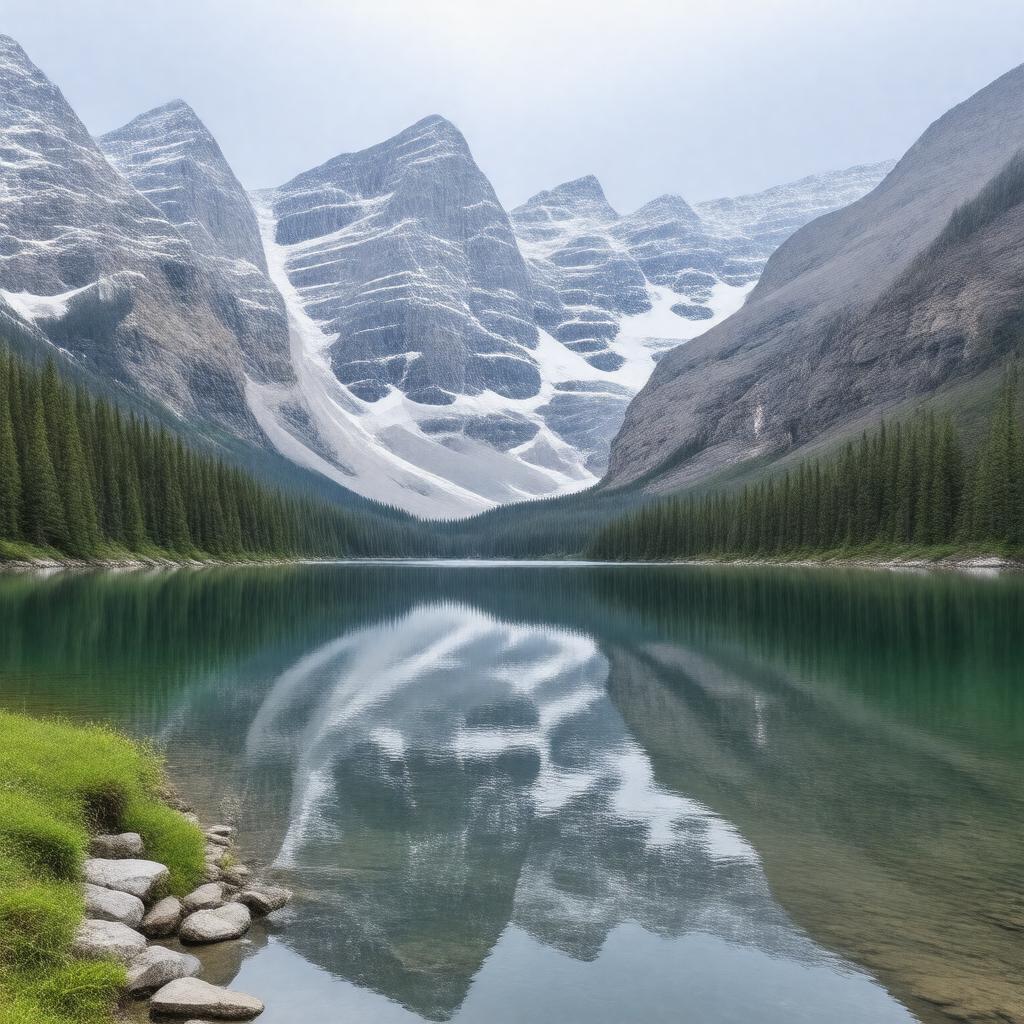 AI-created image of Sawback Lake