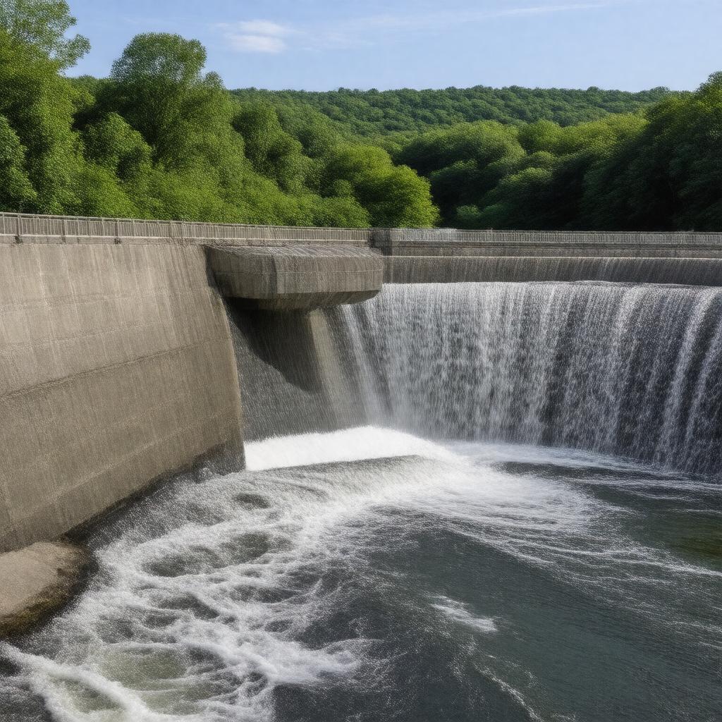 AI-created image of Saxonville Dam