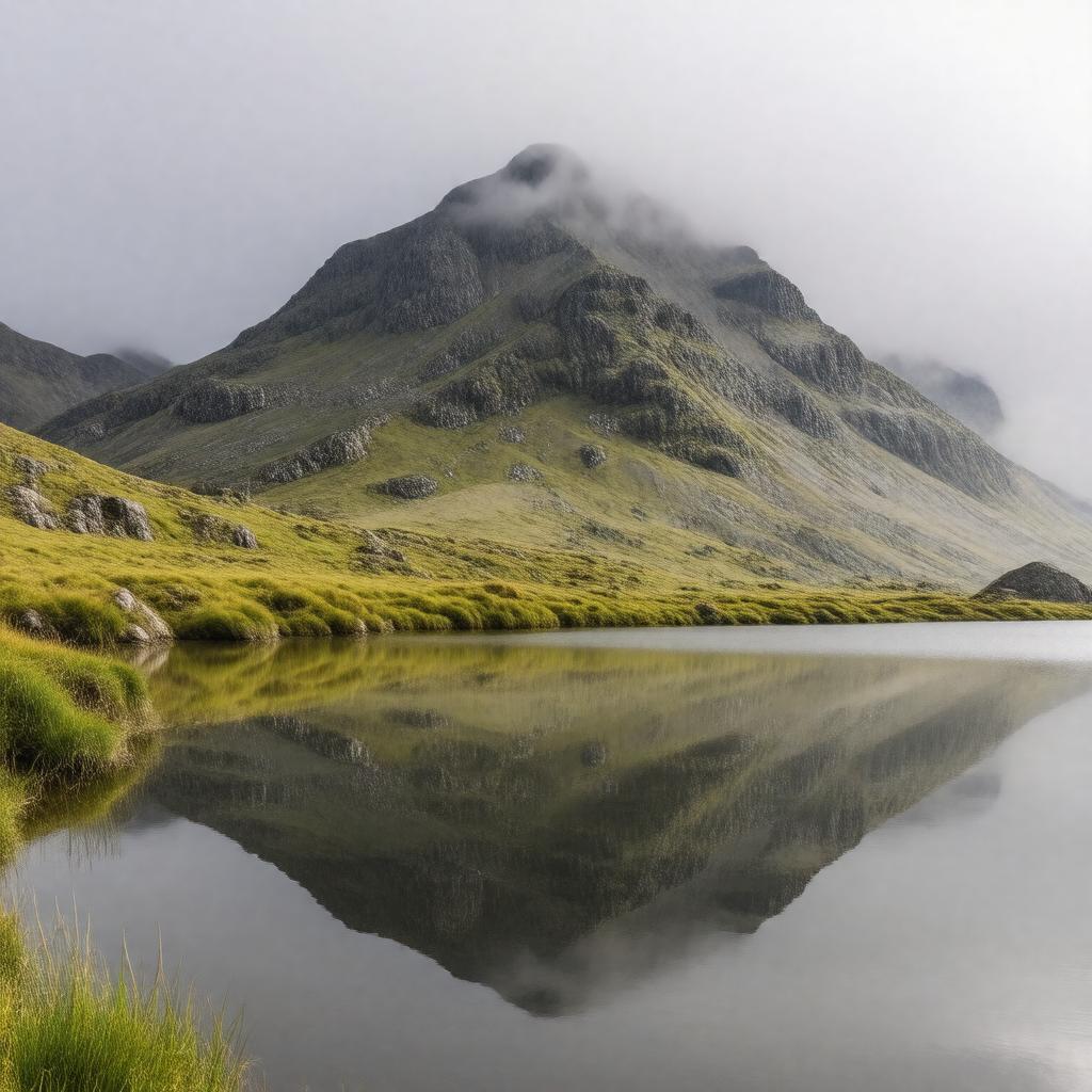 Click to view larger image AI-created image of Scafell Pike