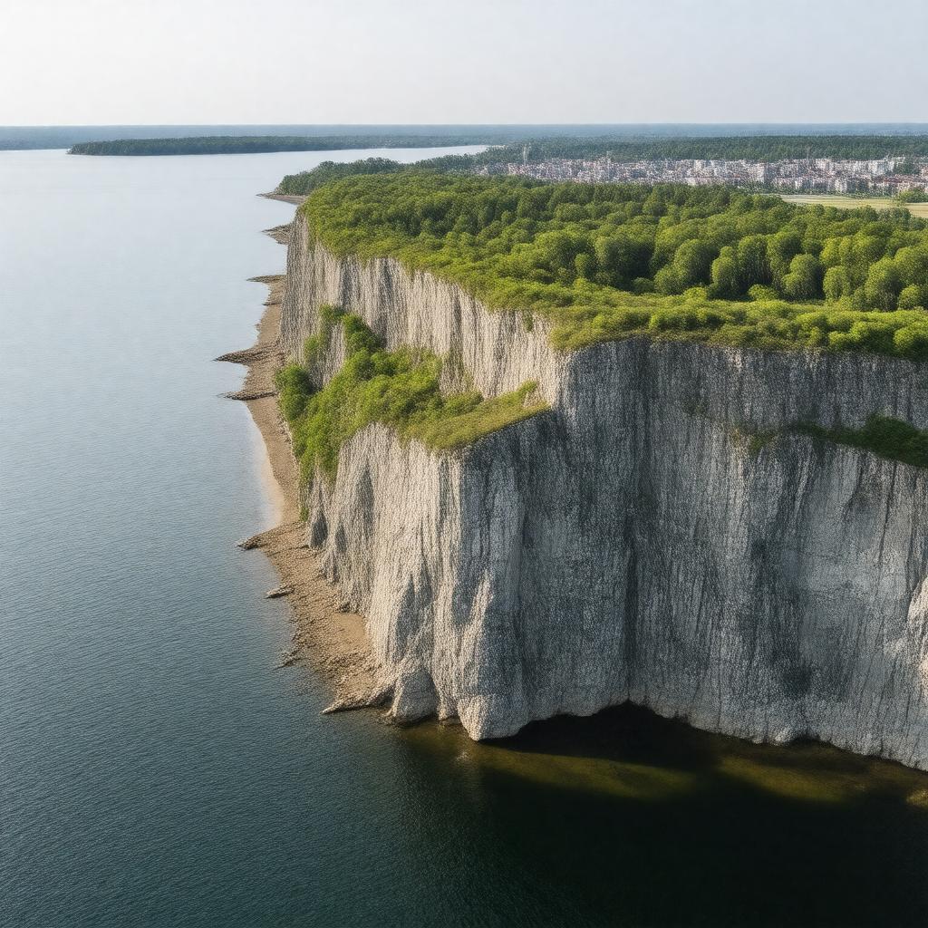 AI-created image of Scarborough Bluffs