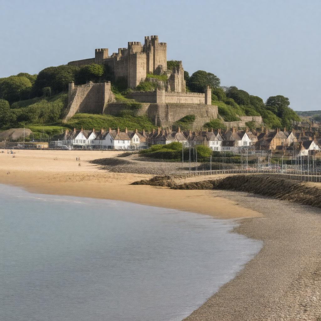 AI-created image of Scarborough, England