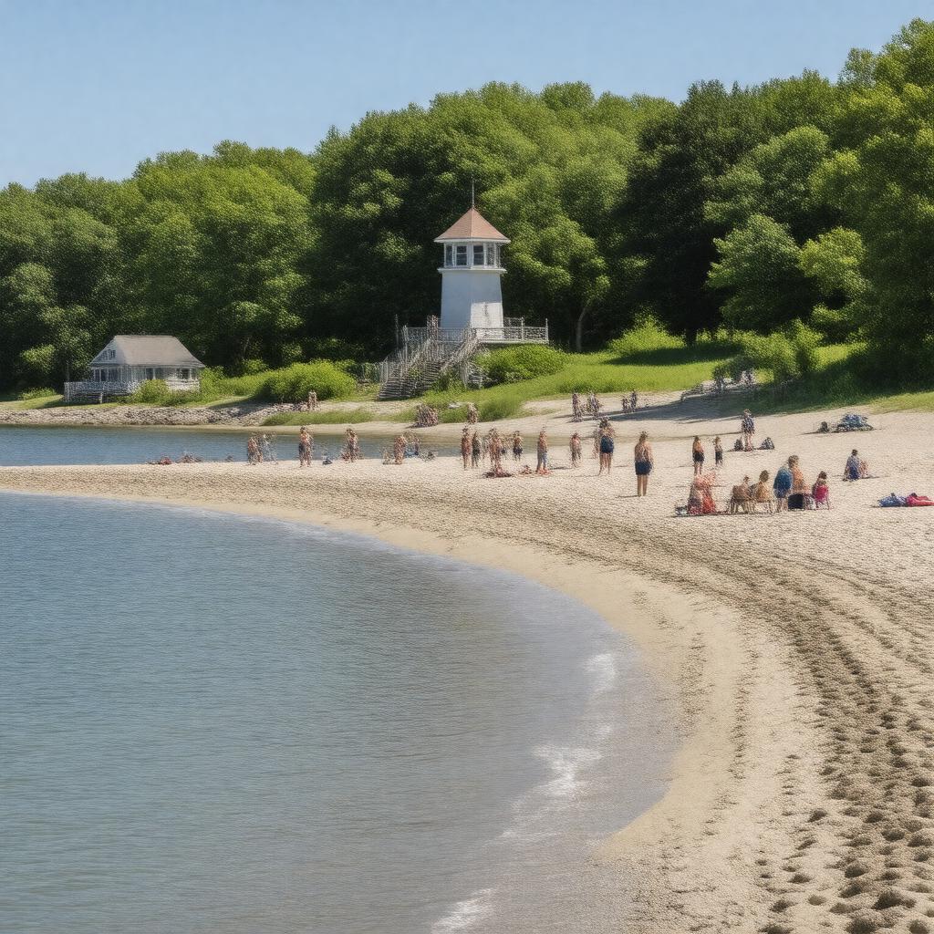 Click to view larger image AI-created image of Scargo Beach