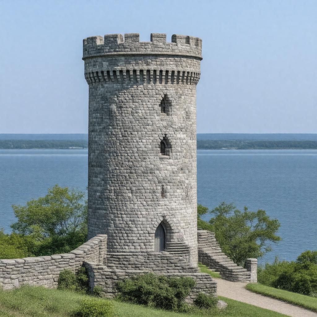 Click to view larger image AI-created image of Scargo Hill Observation Tower