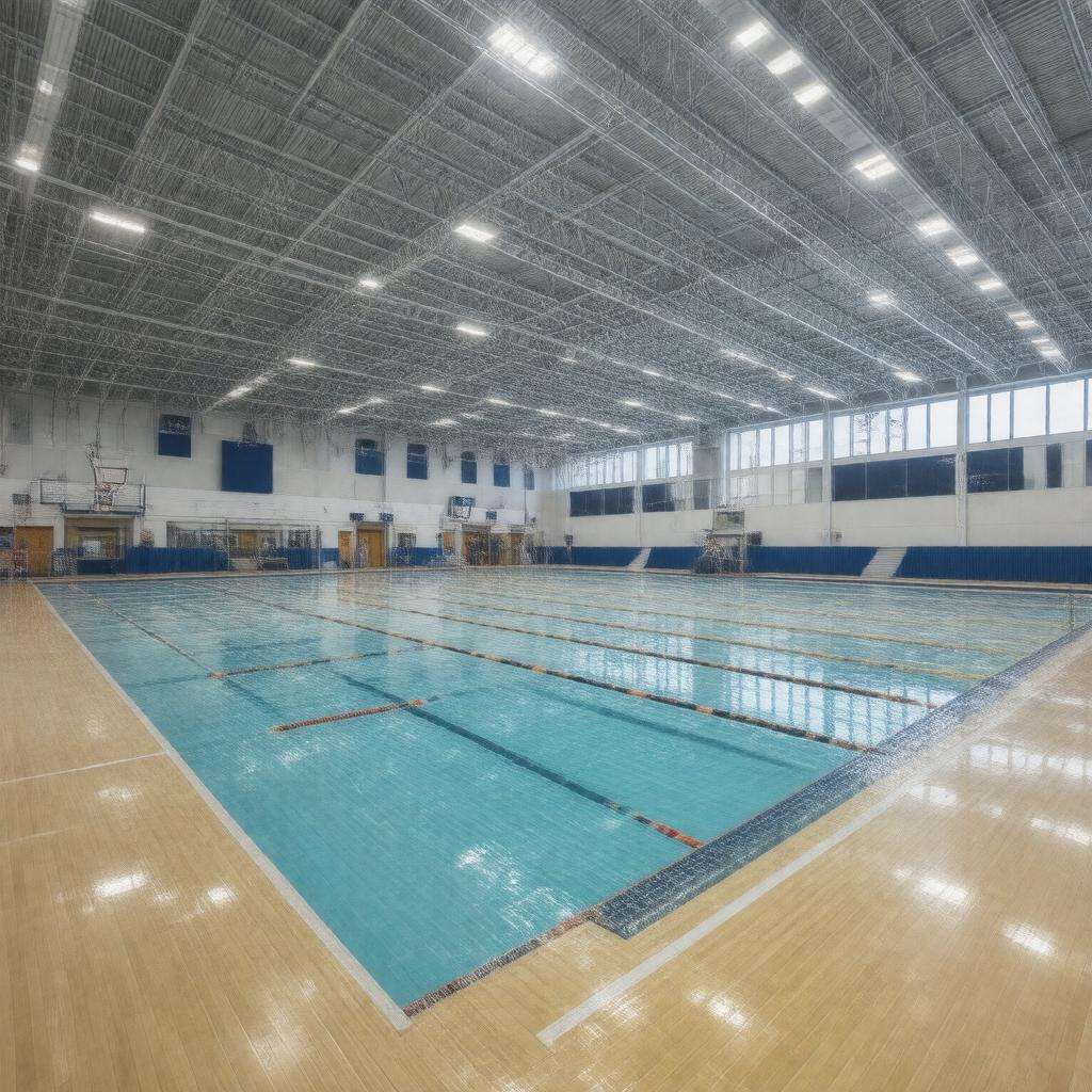 AI-created image of Schaefer Athletic Center