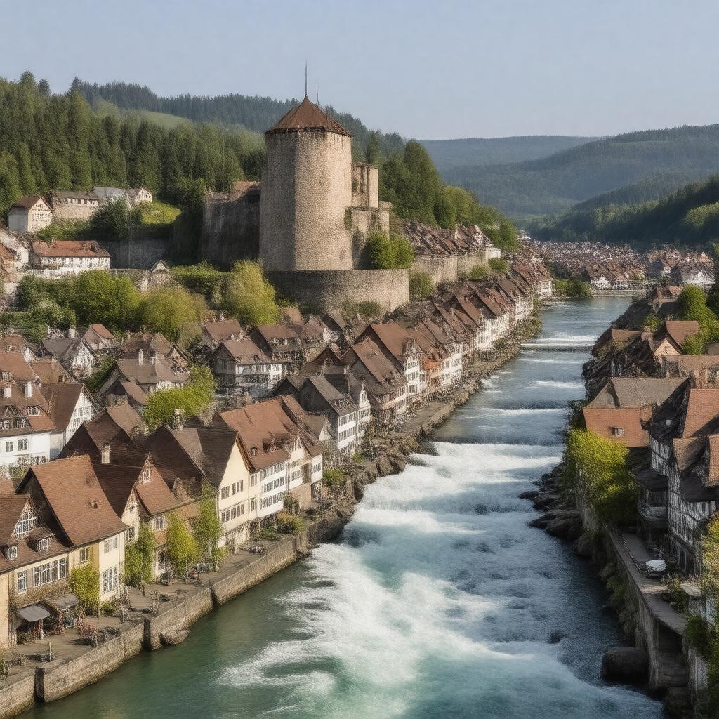 AI-created image of Schaffhausen, Switzerland