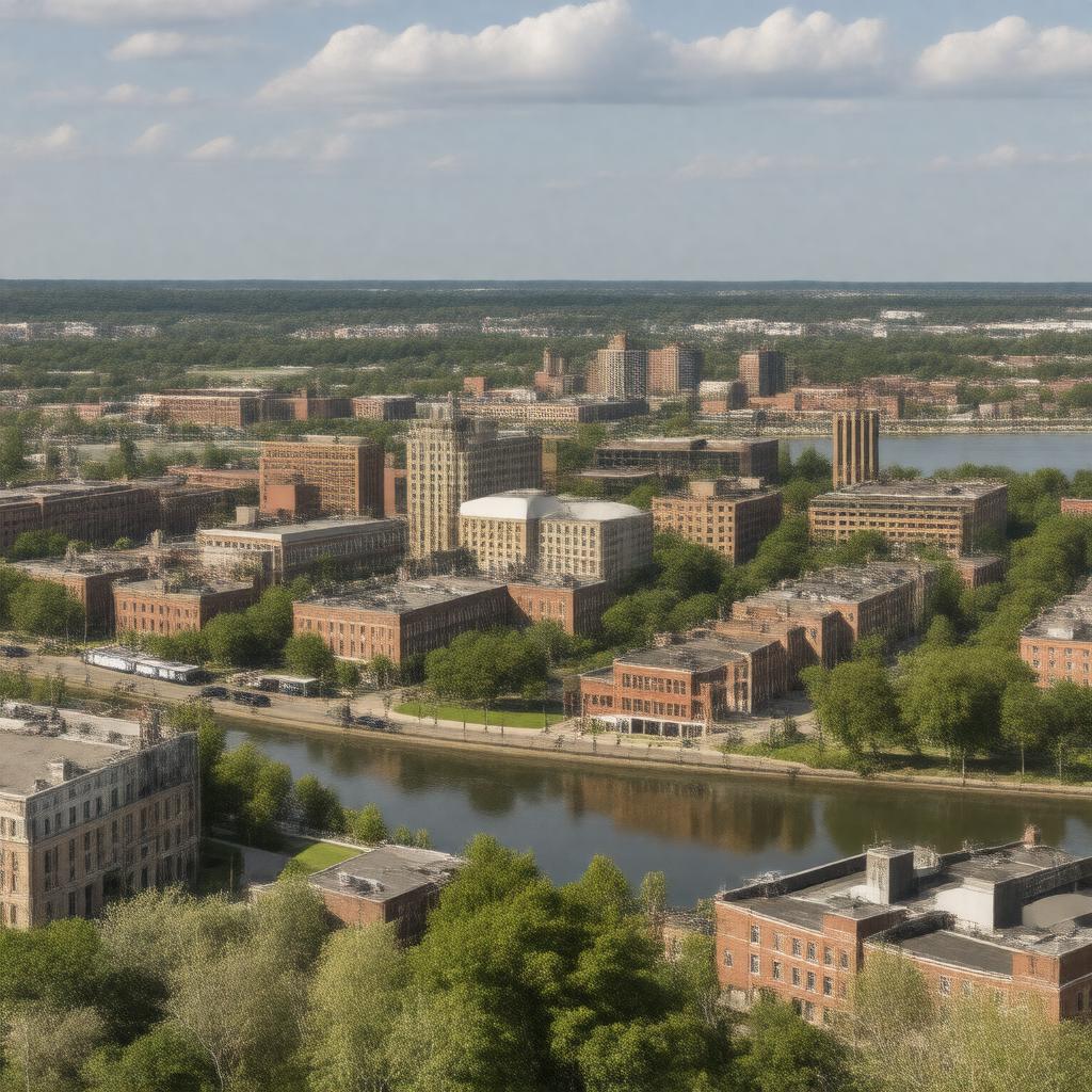 AI-created image of Schenectady, New York, USA