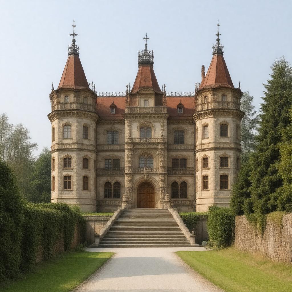 AI-created image of Schloss Ehrenburg