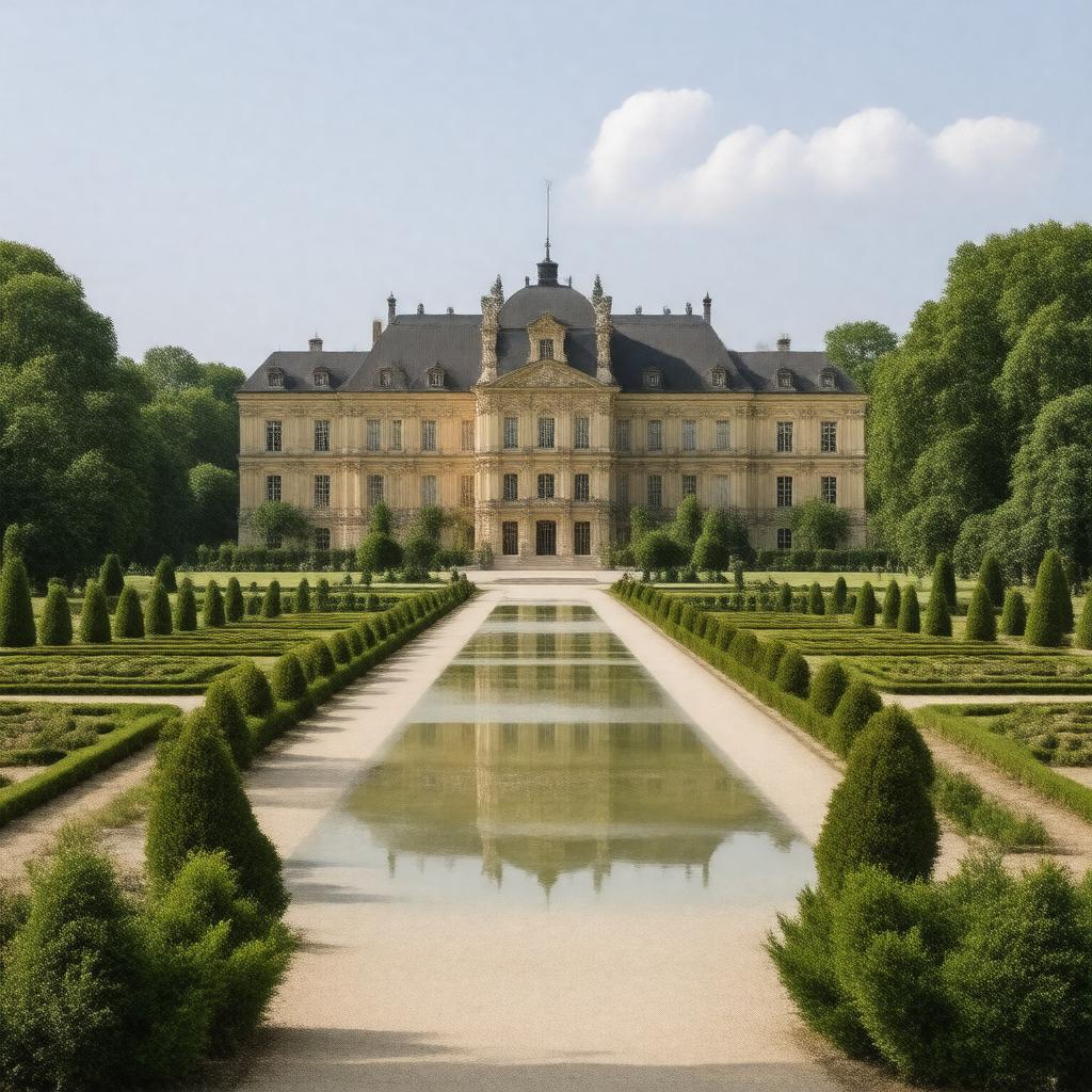 AI-created image of Schloss Herrenhausen