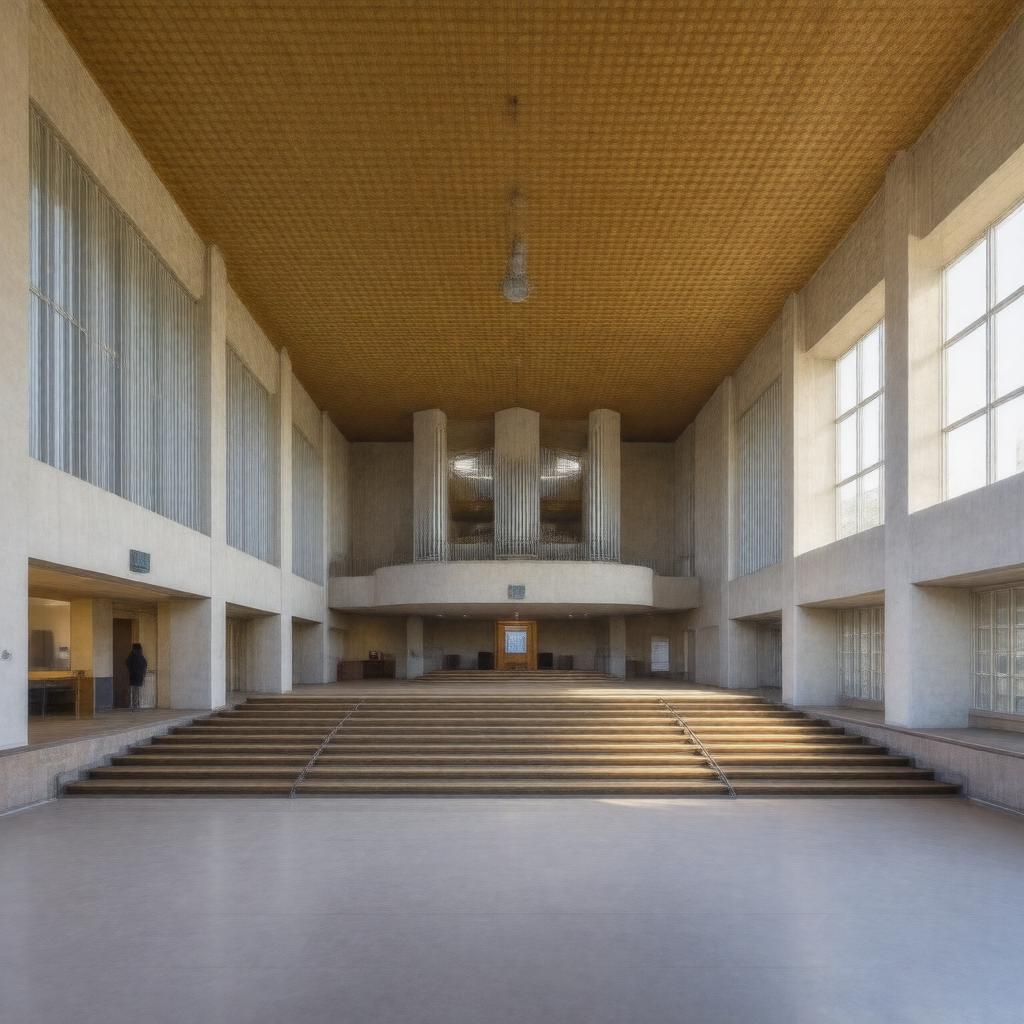 AI-created image of Schoenberg Hall
