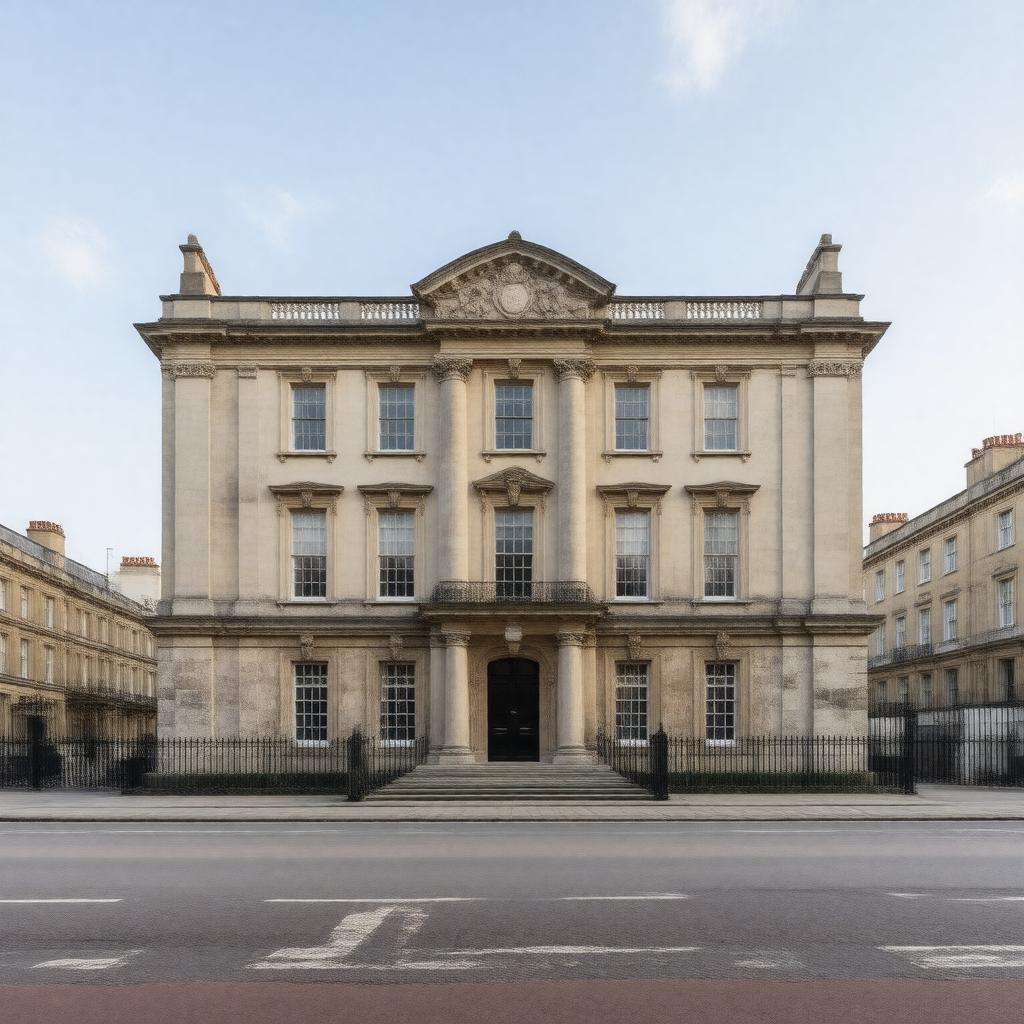 Click to view larger image AI-created image of Schomberg House, London, England
