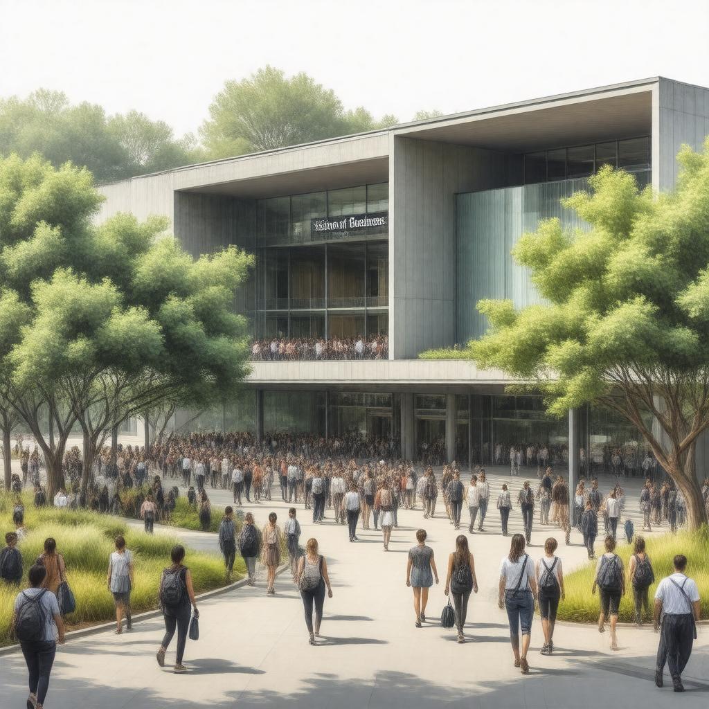 Click to view larger image AI-created image of School of Business