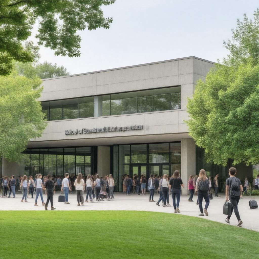AI-created image of School of Business and Entrepreneurship