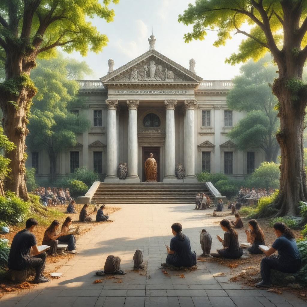 Click to view larger image AI-created image of School of Humanities