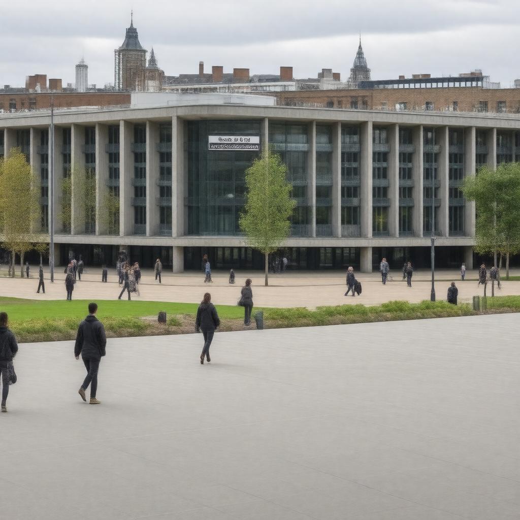 Click to view larger image AI-created image of School of Law and Social Justice