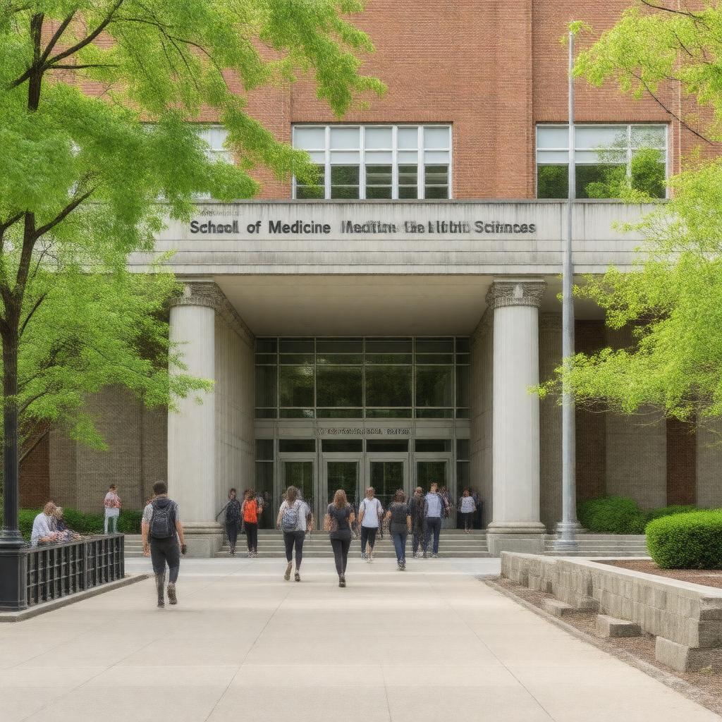 Click to view larger image AI-created image of School of Medicine and Health Sciences