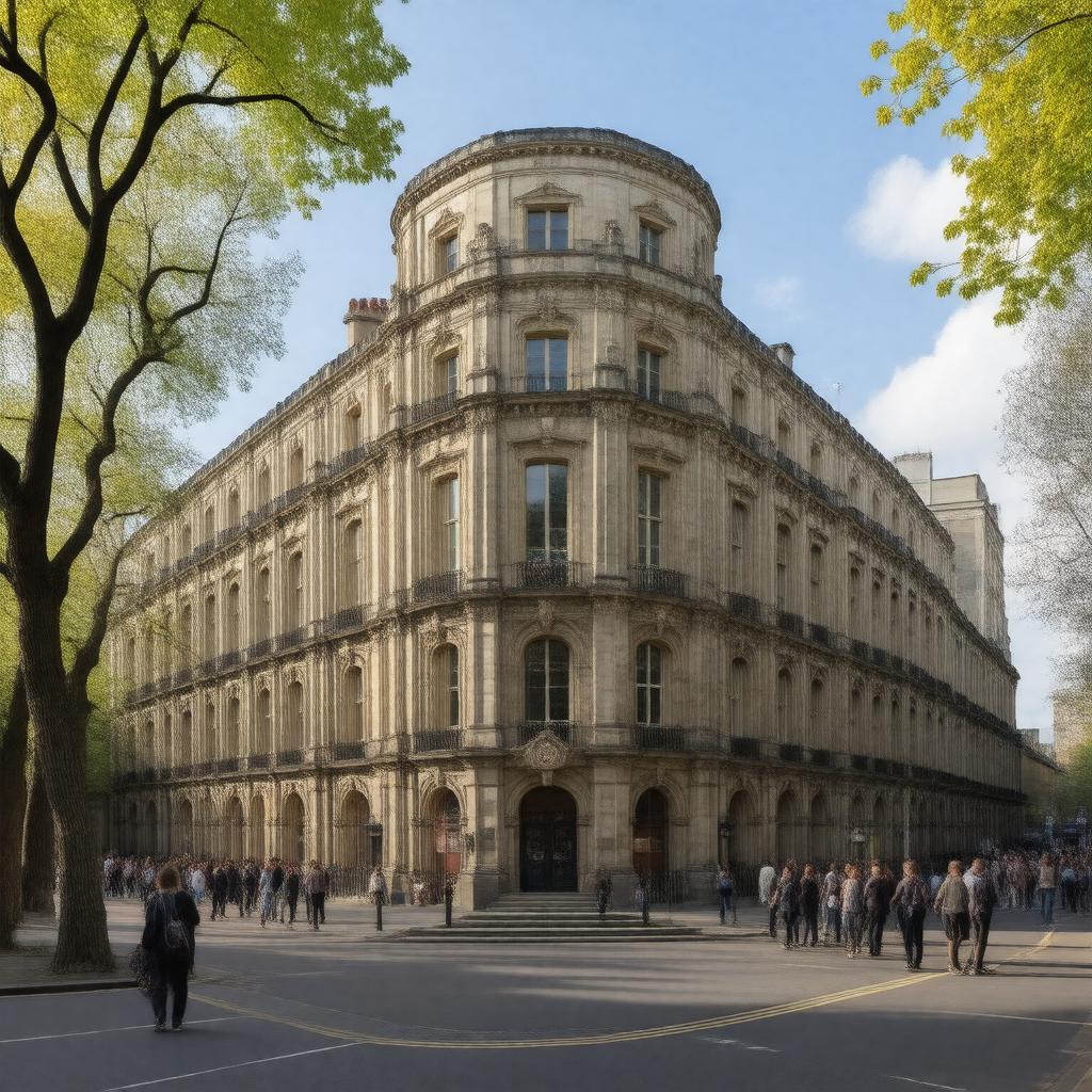 Click to view larger image AI-created image of School of Oriental and African Studies, University of London