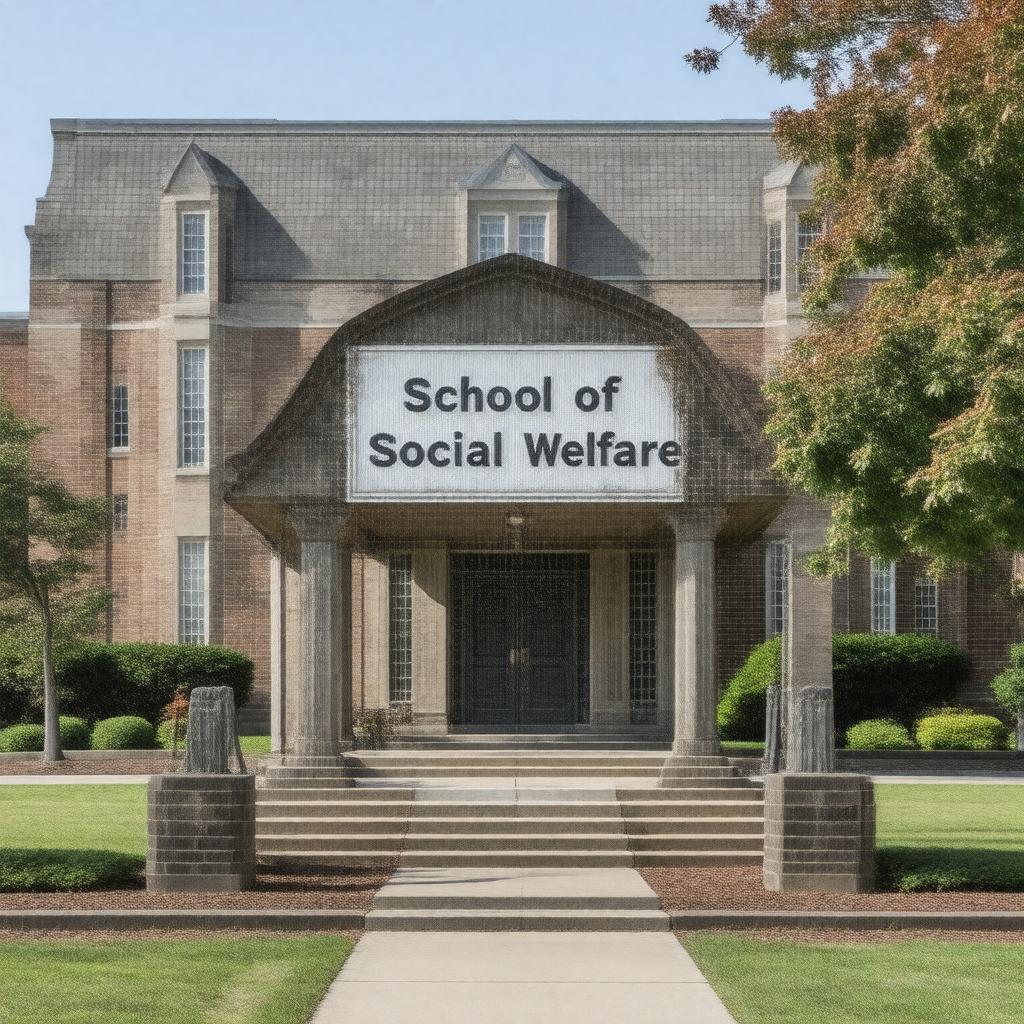 Click to view larger image AI-created image of School of Social Welfare