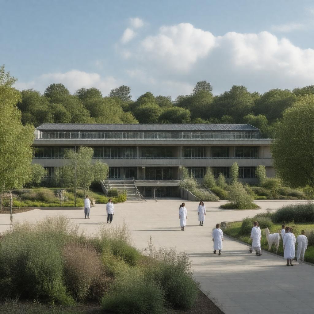 Click to view larger image AI-created image of School of Veterinary Medicine
