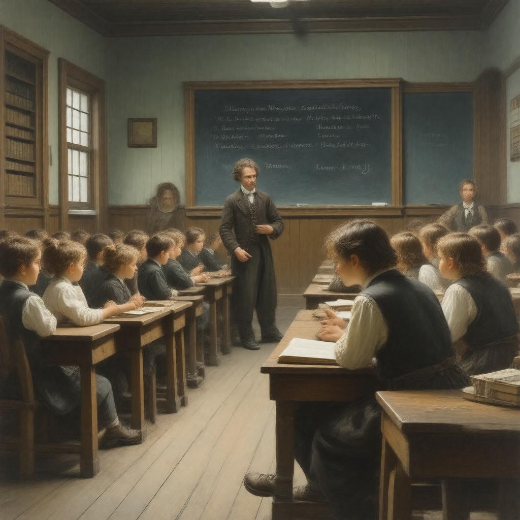 Click to view larger image AI-created image of Schoolroom Poets