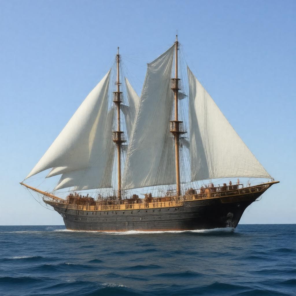 AI-created image of Schooner Ernestina-Morrissey