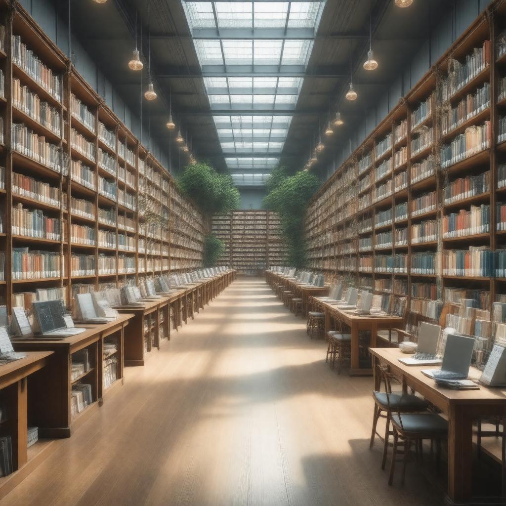 AI-created image of Science Library